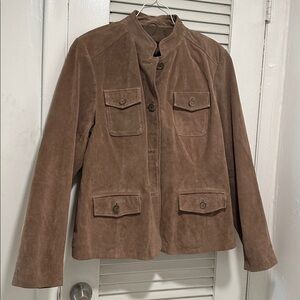 Style & Co. Brown Leather Jacket